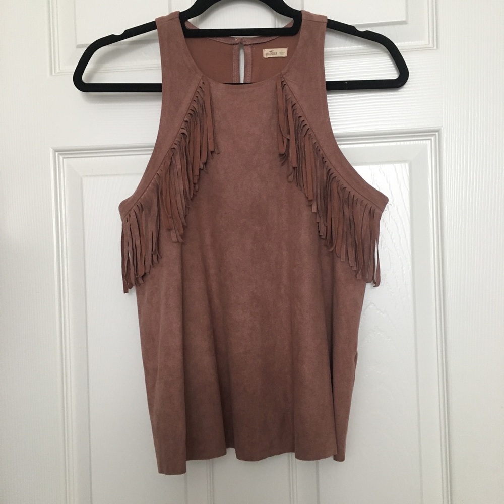 Fringe High Neck Top